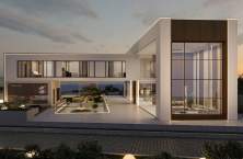 Villa at dusk