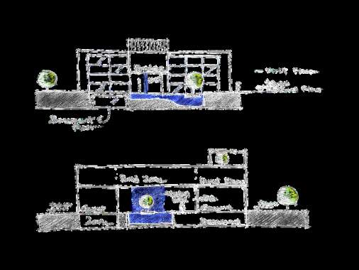 Level studies — sunken gathering space