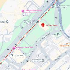 Map — Latifa Tower — Sheikh Zayed Rd